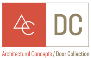 A logo for architectural concepts / door color.